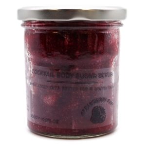 Cukraus kūno šveitiklis Sugar body scrub Strawberry rum 300g